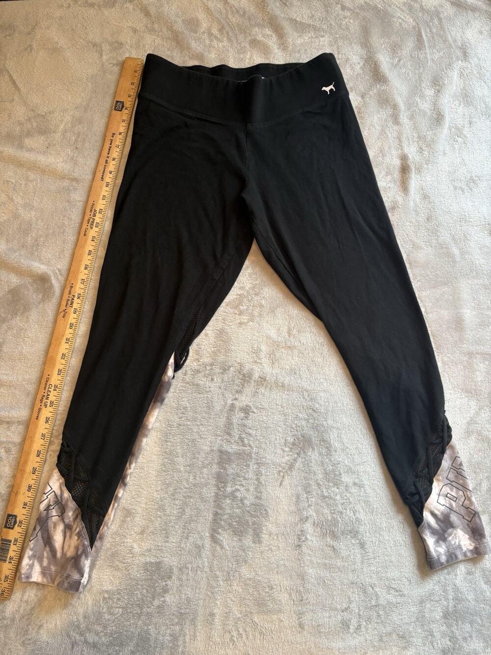 PINK Victoria Secret Women's LG ULTIMATE Compression Yoga Tights Pants Pockets